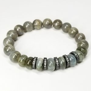 New Natural Labradorite Gemstones Bracelet